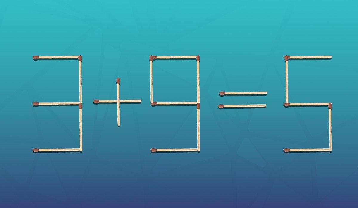 Která zápalka se musí posunout, aby byla rovnost správná: hádanka pro génie